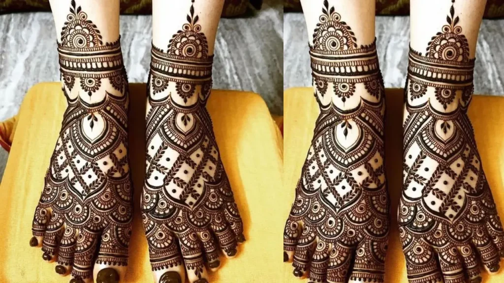 Traditional Foot Mehndi Design Bengali Mehndi Designs