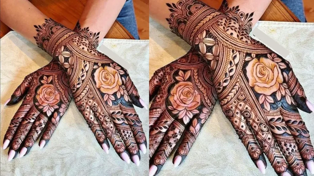 tikli design mehndi in bangali henna patterns