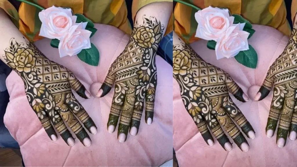 Floral Mehndi Designs With Parlour Touch