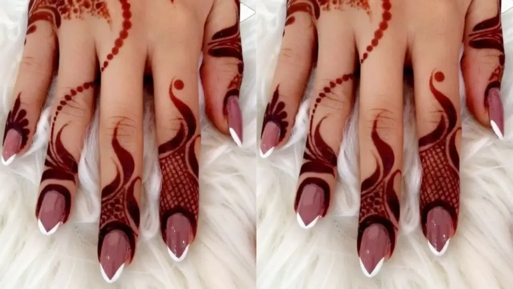 Chakra Mehndi Designs For Fingers